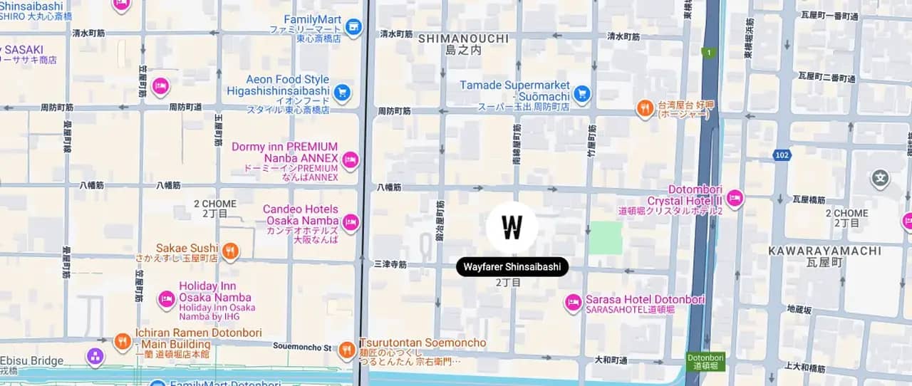 Wayfarer Shinsaibashi